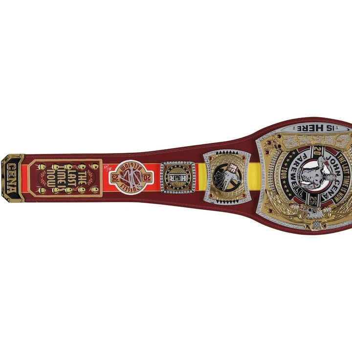 John Cena WWE Autographed 2025 Farewell Tour Brussels Replica Title Belt - Limited Edition of 25