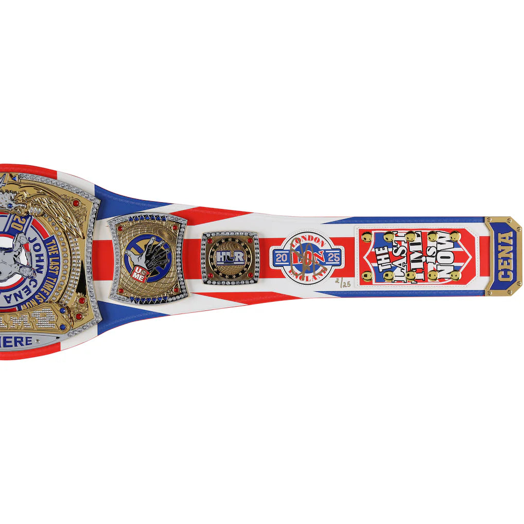 John Cena WWE Autographed 2025 Farewell Tour London Replica Title Belt - Limited Edition of 25