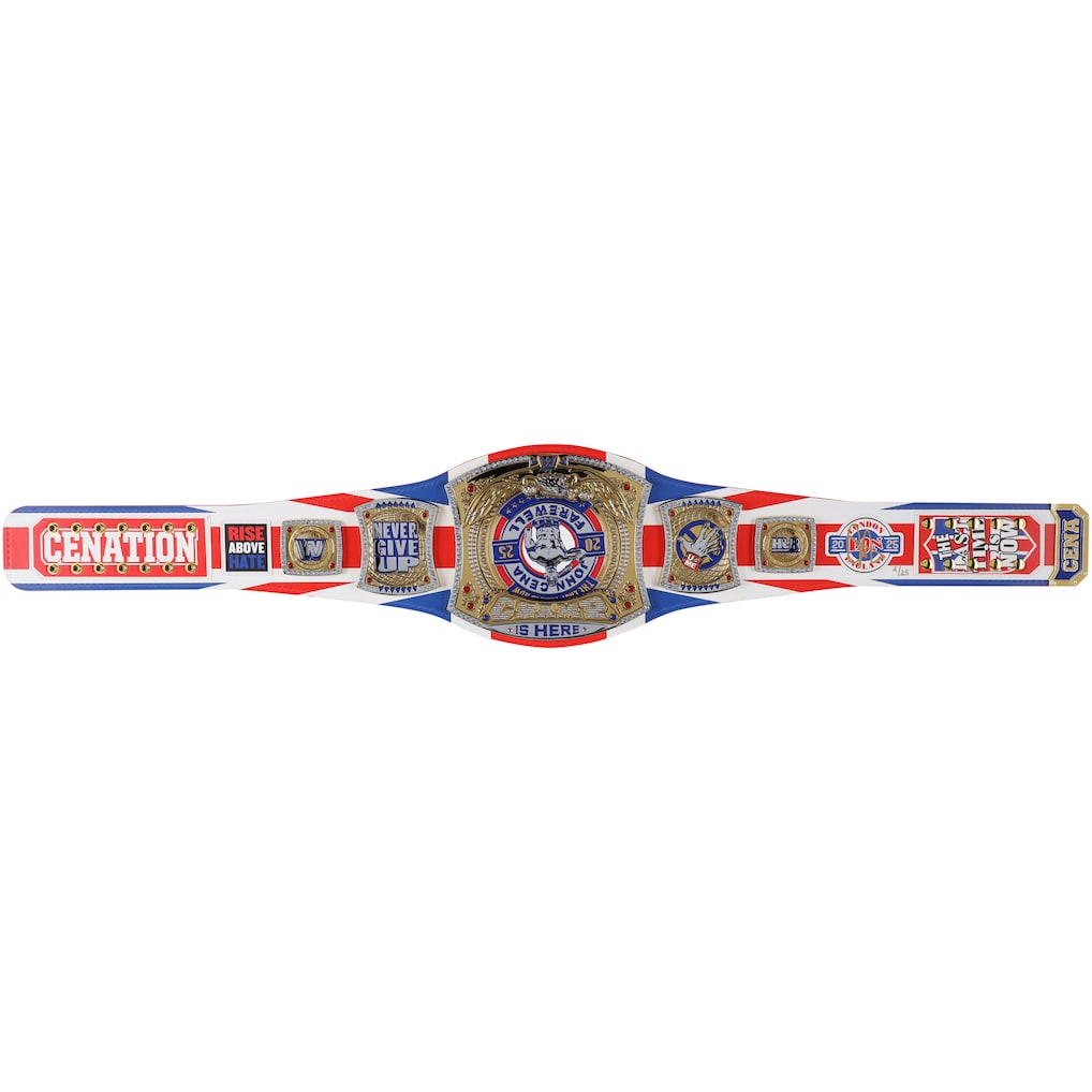 John Cena WWE Autographed 2025 Farewell Tour London Replica Title Belt - Limited Edition of 25