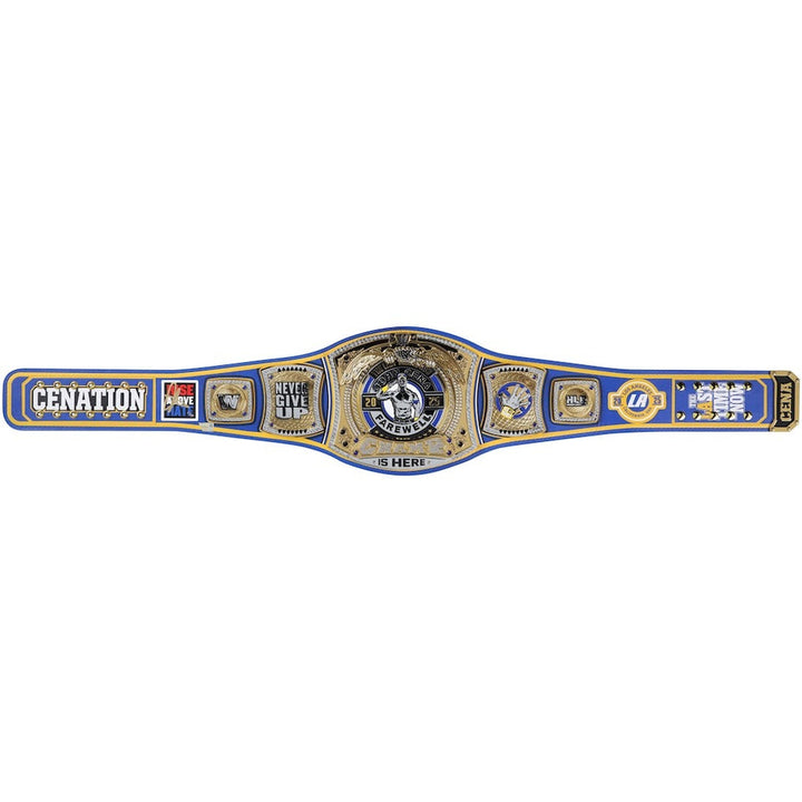 John Cena WWE Autographed Farewell Tour Money In The Bank 2025 Los Angeles Replica Title Belt