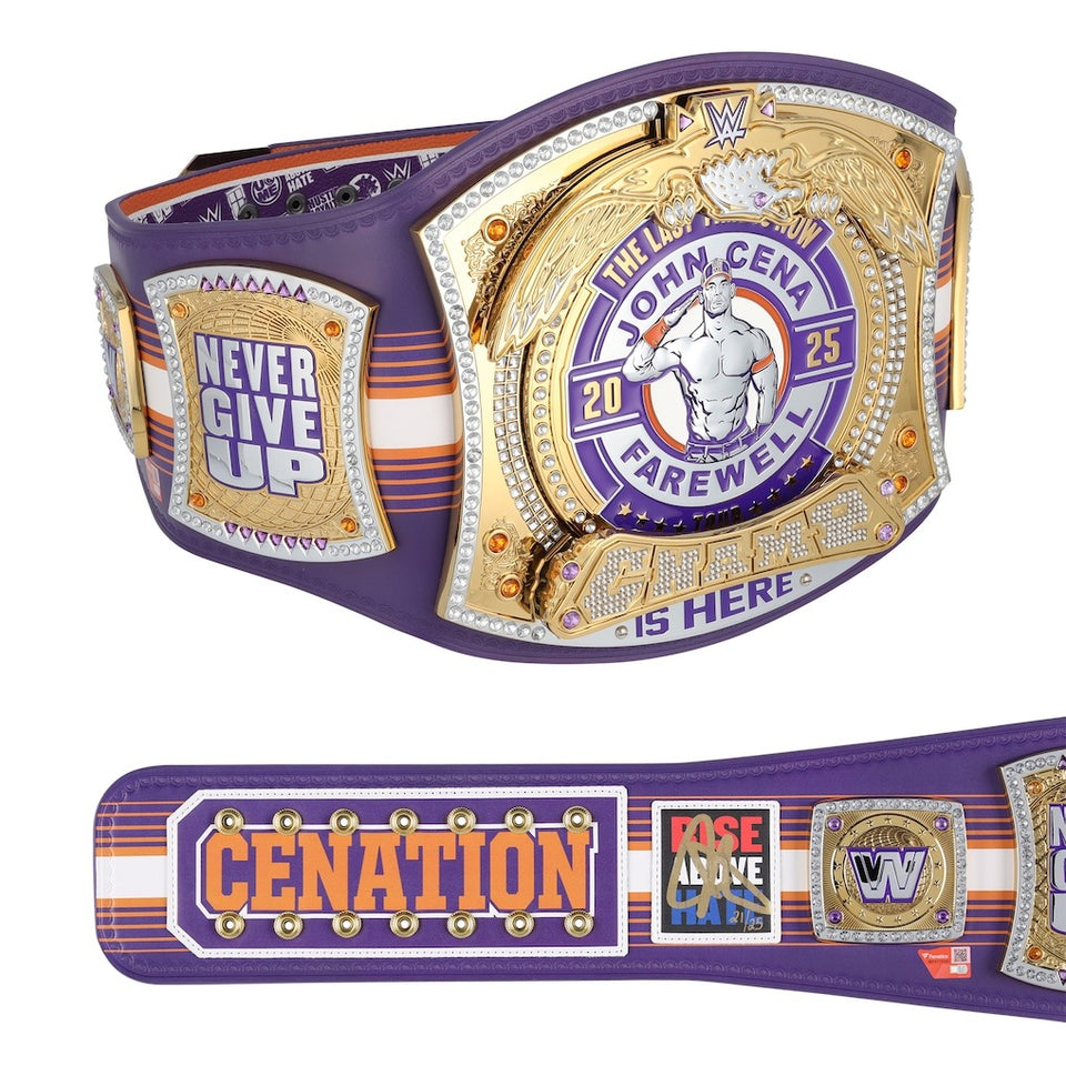John Cena WWE Autographed Farewell Tour 2025 Phoenix Replica Title Belt