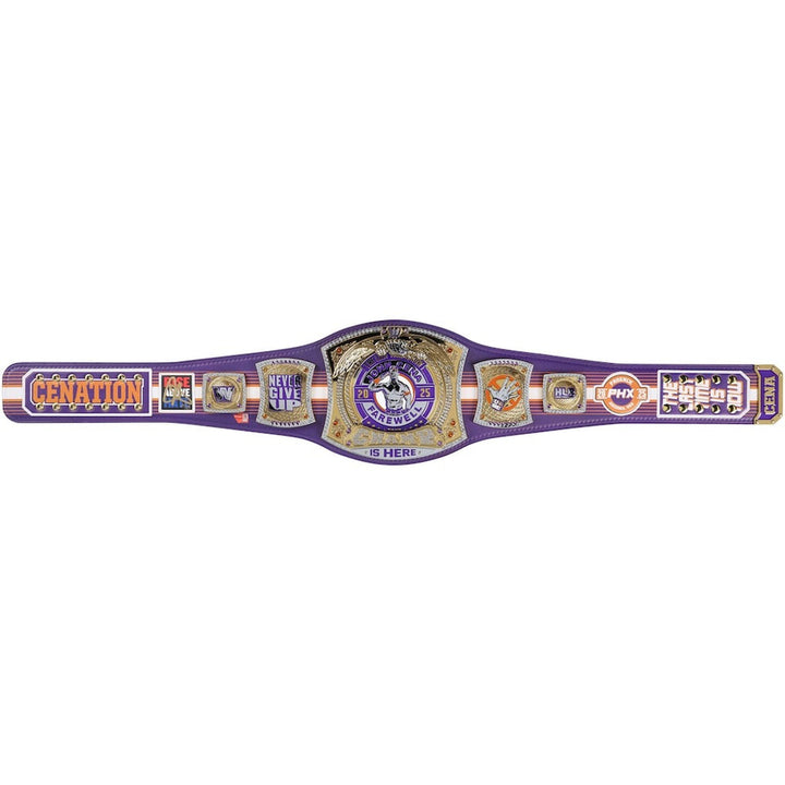 John Cena WWE Autographed Farewell Tour 2025 Phoenix Replica Title Belt