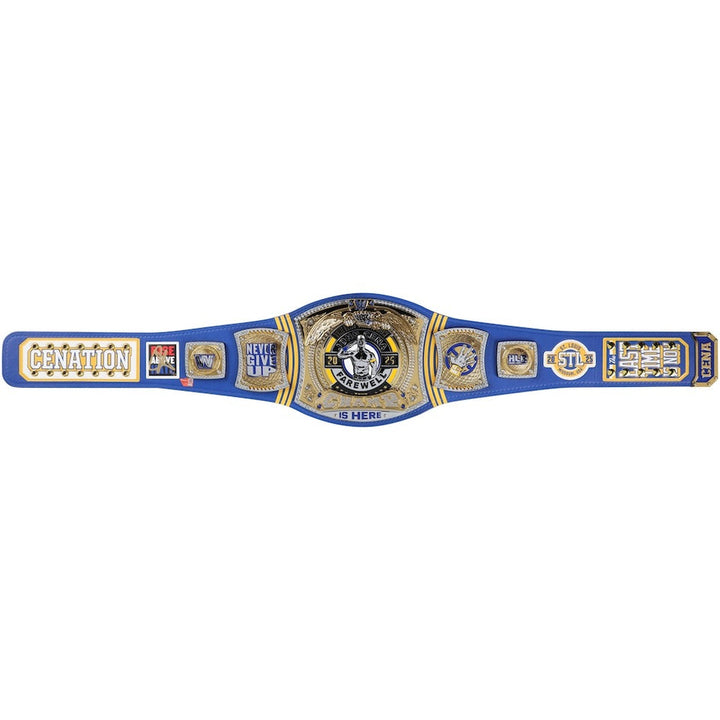 John Cena WWE Autographed Farewell Tour 2025 St. Louis Replica Title Belt