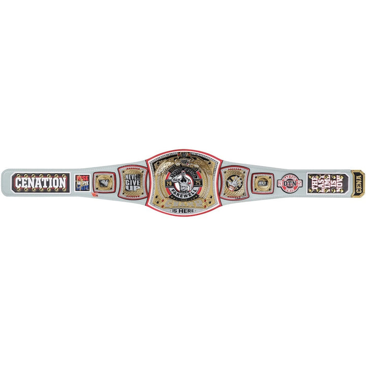 John Cena WWE Autographed Farewell Tour 2025 Dayton Replica Title Belt