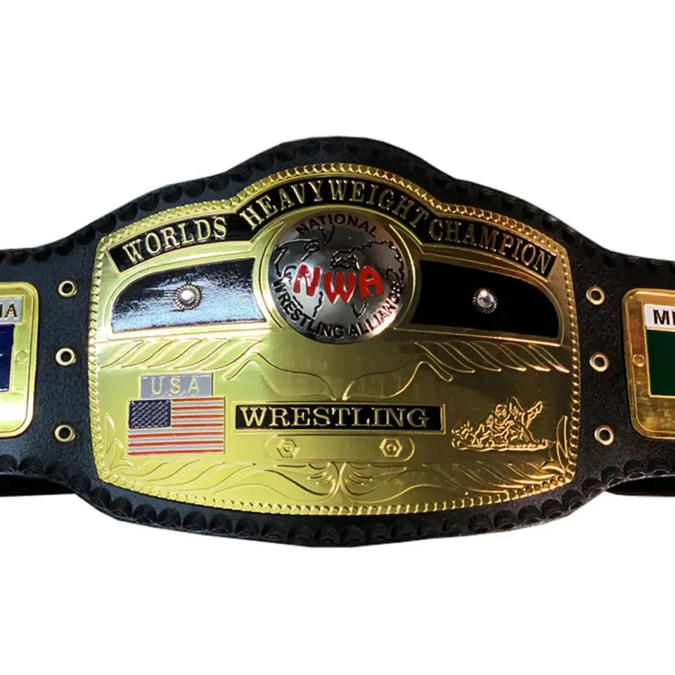 NWA Domed Globe Belt World Heavyweight Championship Belt