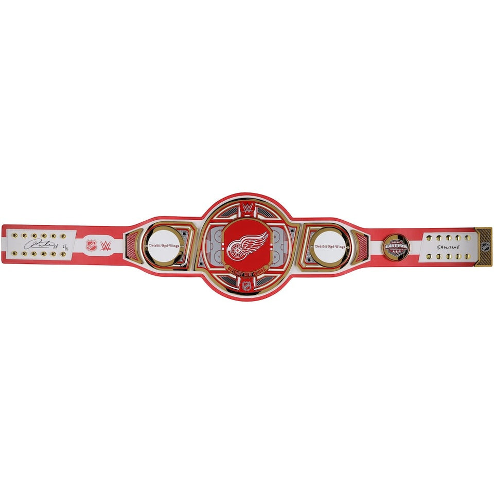 Patrick Kane Detroit Red Wings Autographed WWE Legacy Title Belt