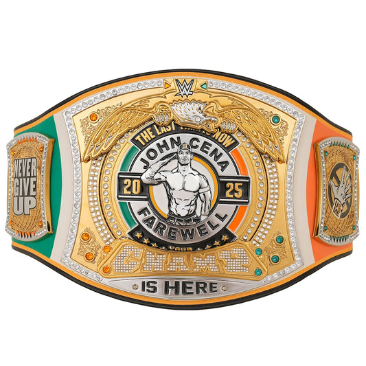John Cena Farewell 2025 Championship Belt – Black & Orange Tribute Edition