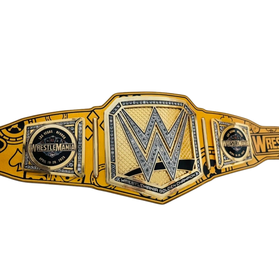 WrestleMania Championship Belt – Golden Heavyweight Title (Grand Event Edition)