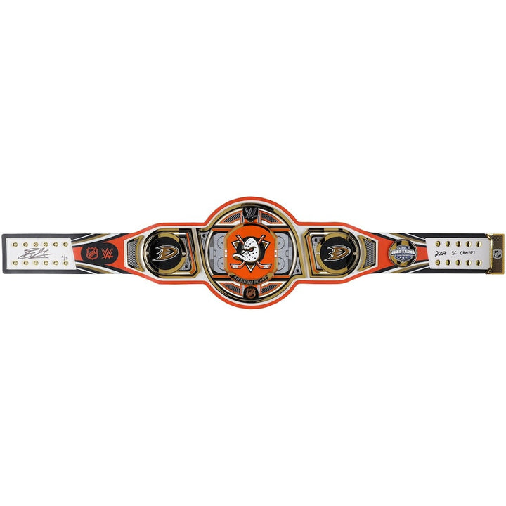 Ryan Getzlaf Anaheim Ducks Autographed WWE Legacy Title Belt