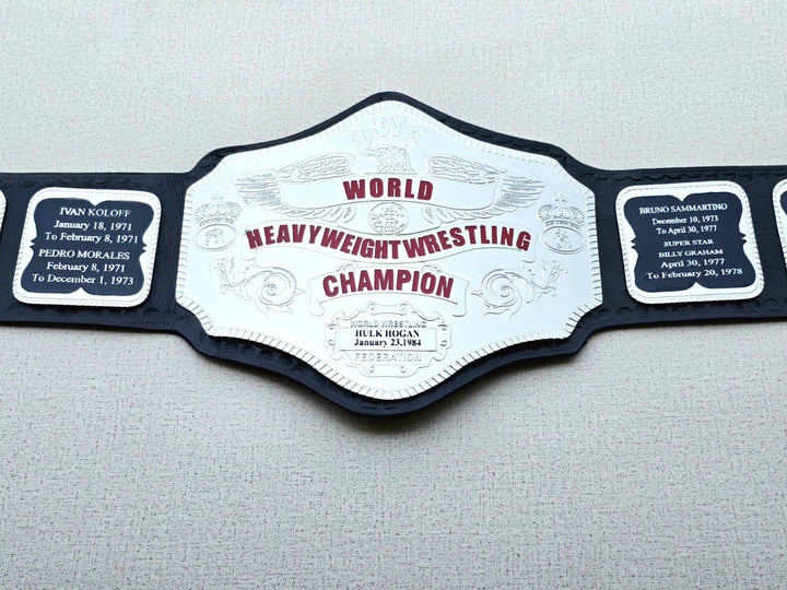 Hogan 84 Championship Belt Nickel Plated...!!!