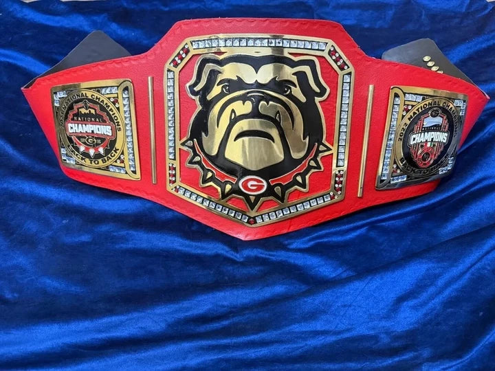 Bulldog Georgia wrestling championship belt