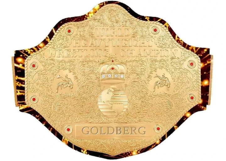 WCW Goldberg Big Gold Signature Series Heavyweight Wrestling Belt Replica