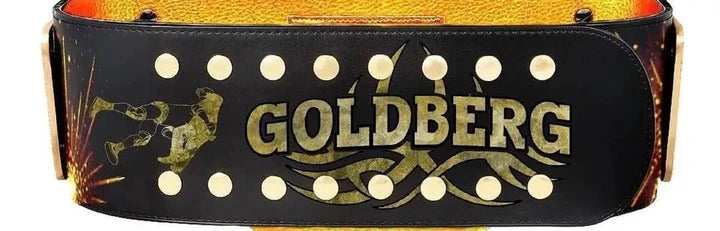 WCW Goldberg Big Gold Signature Series Heavyweight Wrestling Belt Replica