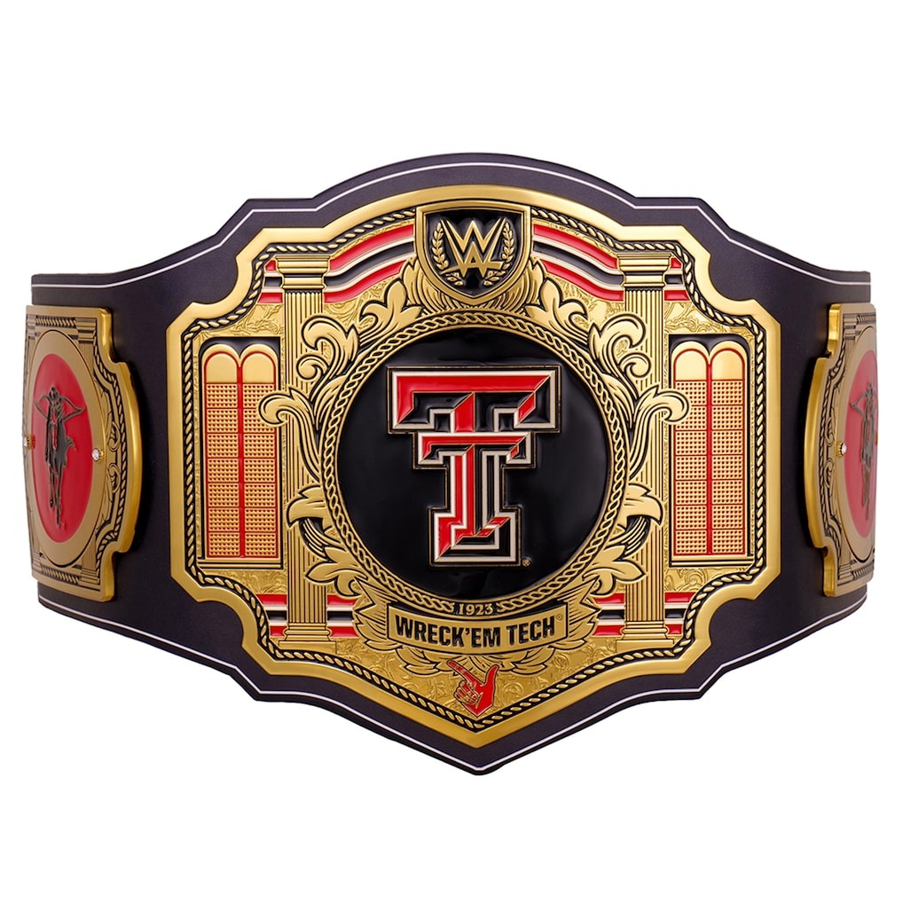 Texas Tech Red Raiders WWE Legacy Title Belt Champions Forge