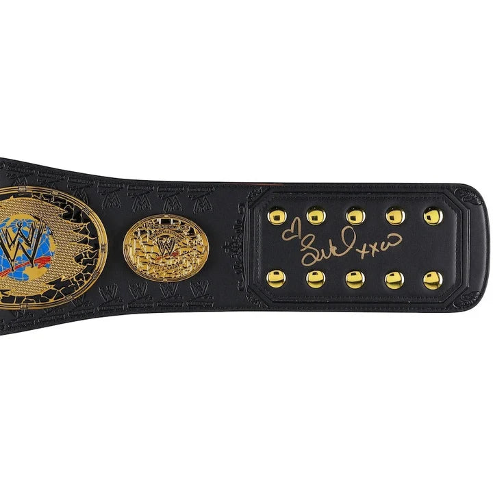 Trish Stratus & Lita WWE Autographed Women's Championship Attitude Era Replica Title Belt