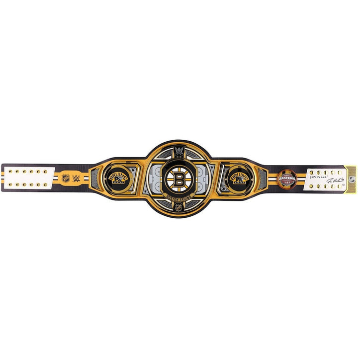 Tuukka Rask Boston Bruins Autographed WWE Legacy Title Belt