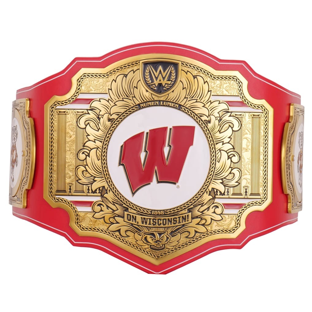 Wisconsin Badgers WWE Legacy Title Belt Champions Forge