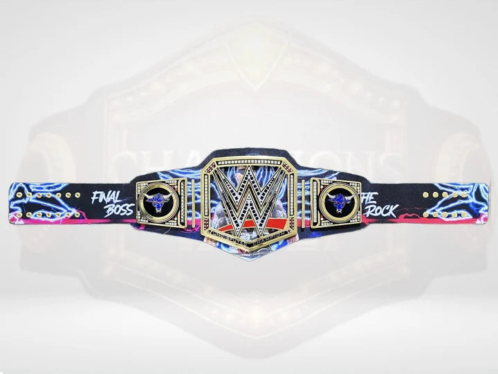 The Rock Custom Undisputed World Wrestling Championship Belt