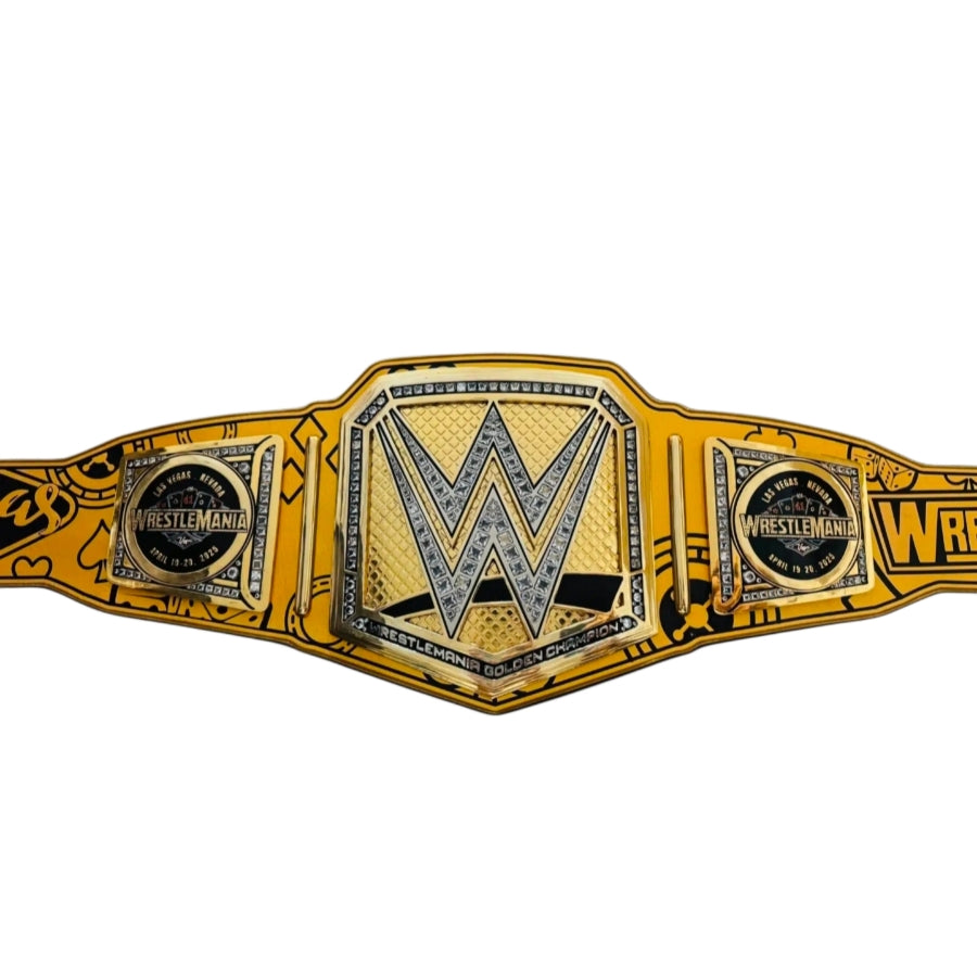 WrestleMania Championship Belt – Golden Heavyweight Title (Grand Event Edition)