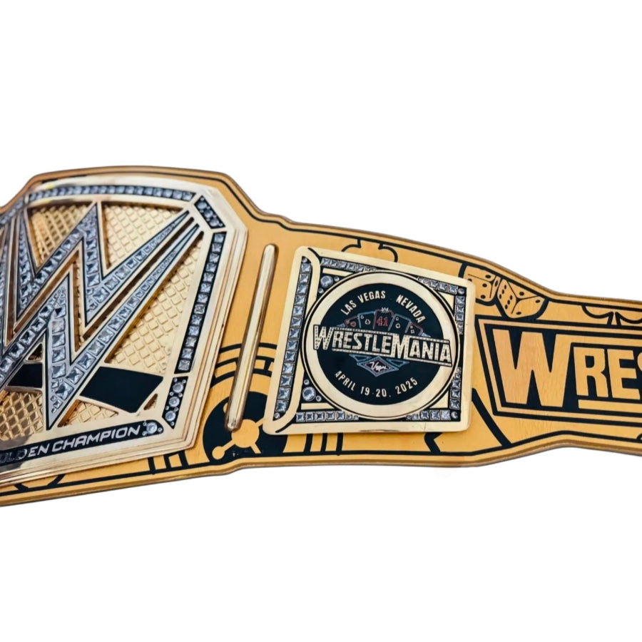 WrestleMania Championship Belt – Golden Heavyweight Title (Grand Event Edition)