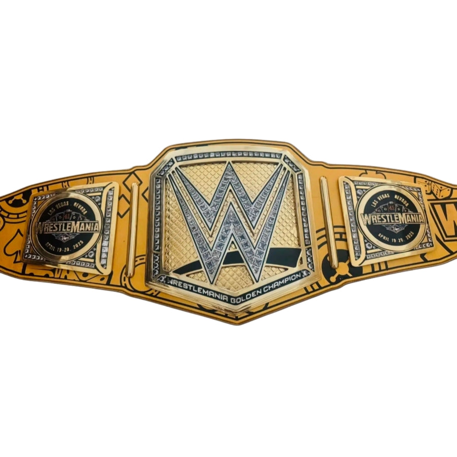 WrestleMania Championship Belt – Golden Heavyweight Title (Grand Event Edition)