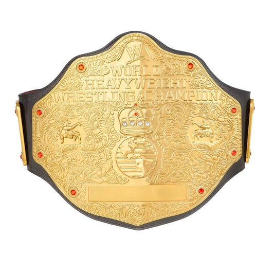 World Heavyweight Championship Retro Wrestling Belt Replica – Classic Gold Title Collectible
