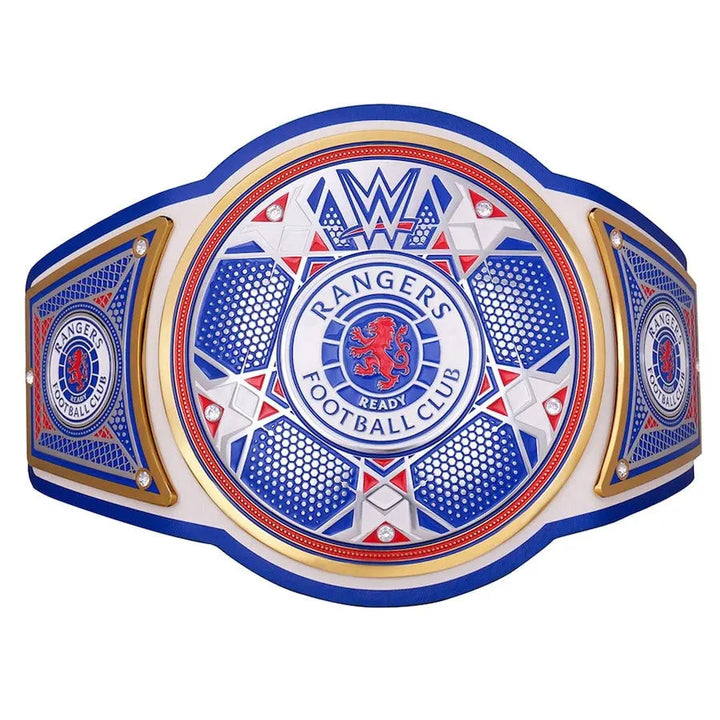 WWE x Rangers FC collectible Legacy Championship Replica Belt – Official Football x Wrestling Collectible